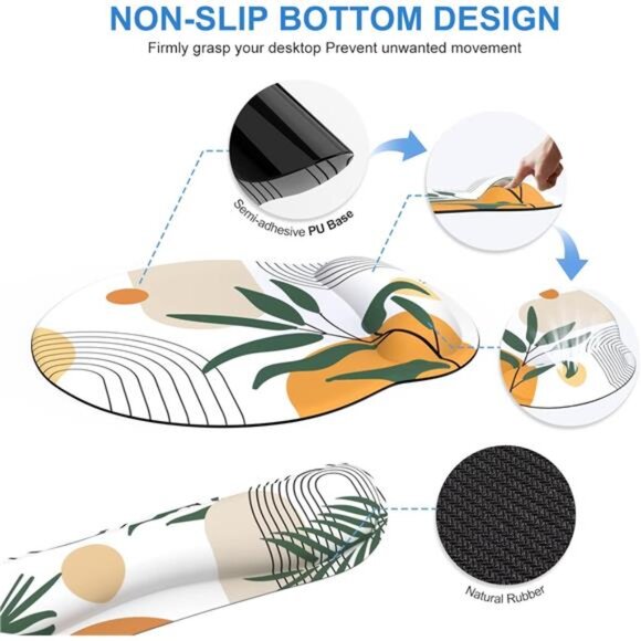 Mouse Pad and Keyboard Wrist Rest Set, 4in1 XXL Large Mousepad +Keyboard Pad - Picture 4 of 7